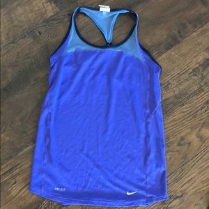 Nike dry fit purple xs racerback tank.